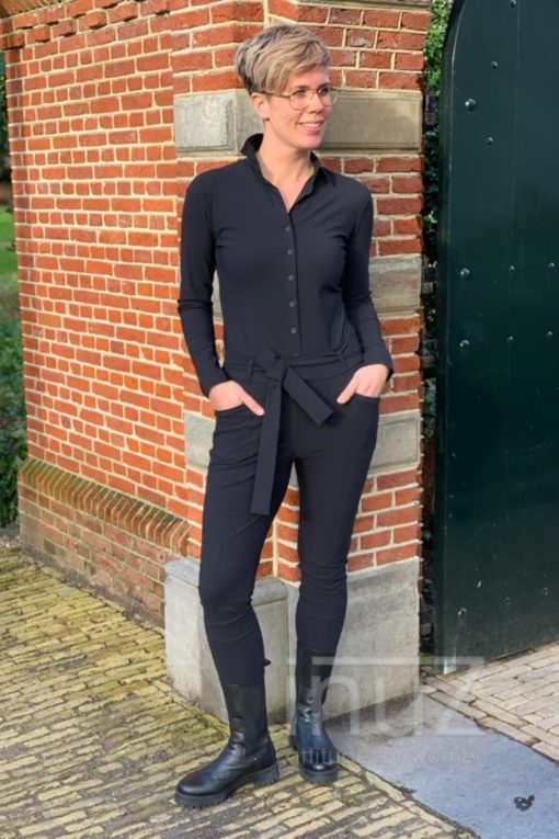 Jumpsuit Diana easy wear -JAN210023 zwart