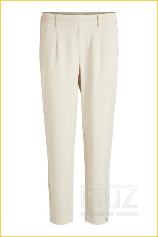 Broek met paspelzakken - OBJ210051 beige