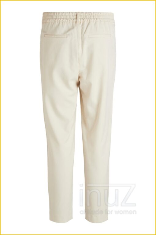 Broek met paspelzakken - OBJ210051 beige