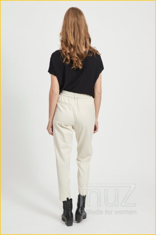 Broek met paspelzakken - OBJ210051 beige