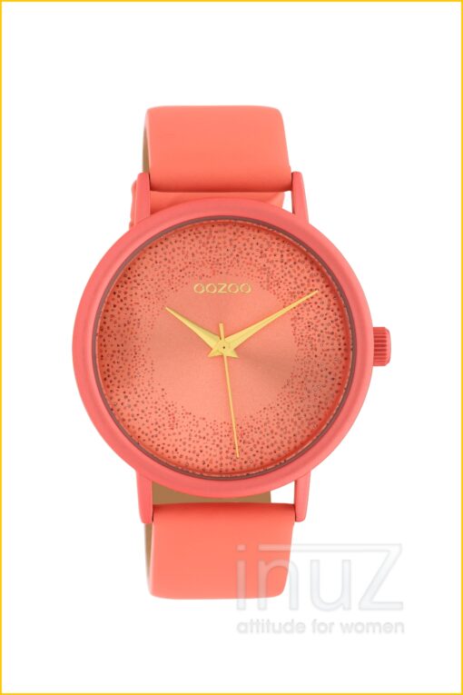 Horloge -OOZ210011- peach pink