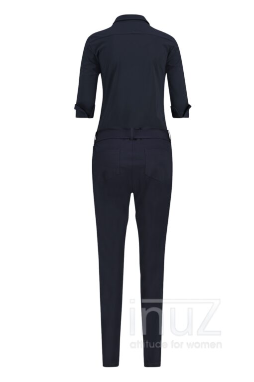 STU190001 Angelique jumpsuit 3/4 blauw