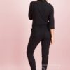 STU190002 Angelique jumpsuit 3/4 zwart