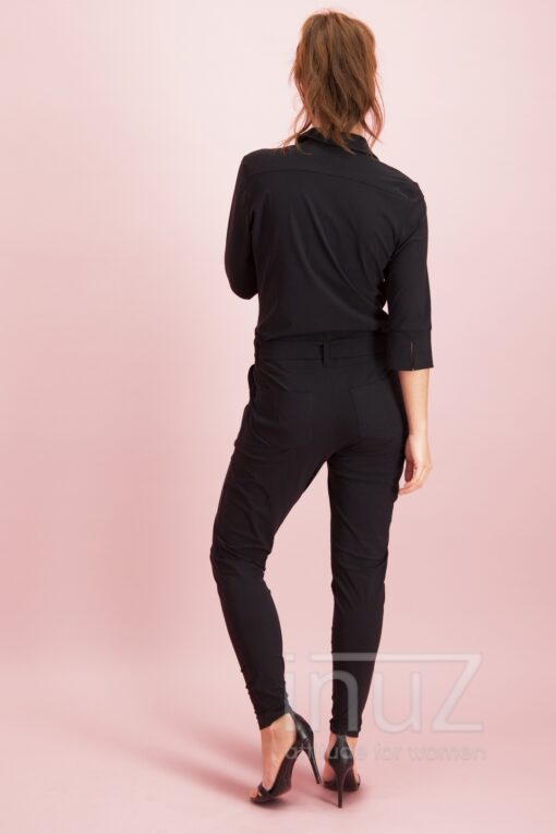 STU190002 Angelique jumpsuit 3/4 zwart