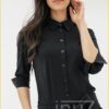 STU190002 Angelique jumpsuit 3/4 zwart