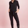 STU190002 Angelique jumpsuit 3/4 zwart