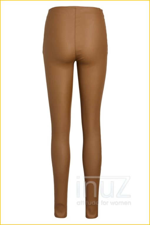 Coated legging -OBJ210067- sepia bruin