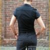 ZIP73 Jumpsuit kort krijtstreep