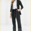 Pantalon wijd Renske - STU210110 zwart