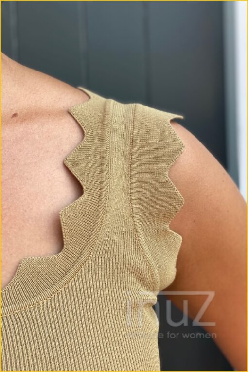 Top -AMB210017- camel - Afbeelding 2