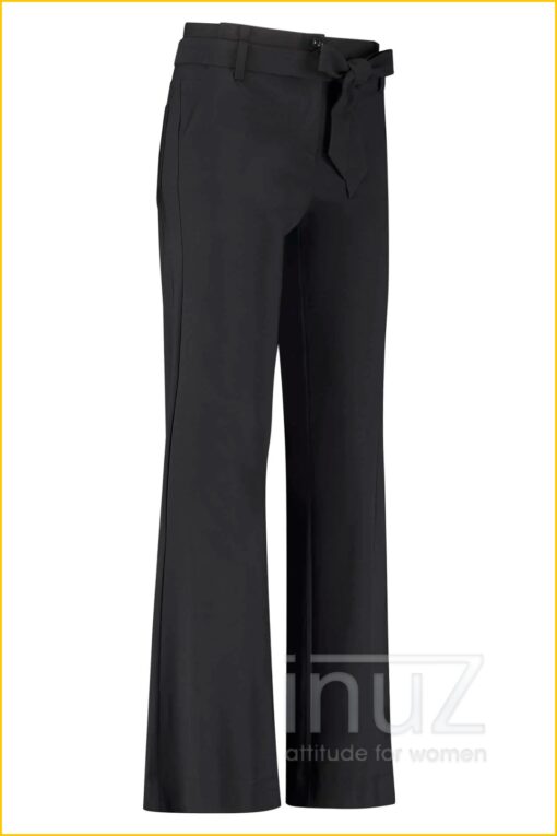 Pantalon wijd Renske - STU210110 zwart - Afbeelding 2