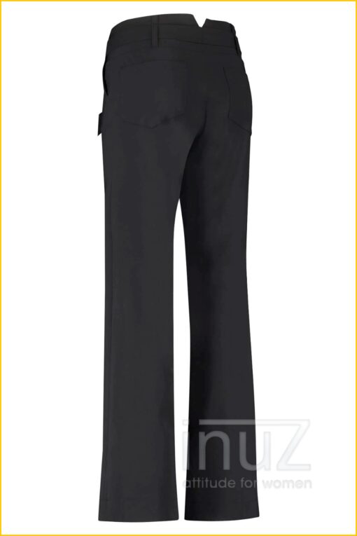 Pantalon wijd Renske - STU210110 zwart - Afbeelding 4