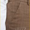 Broek Clara Crop 525 - FIU210008 brown check