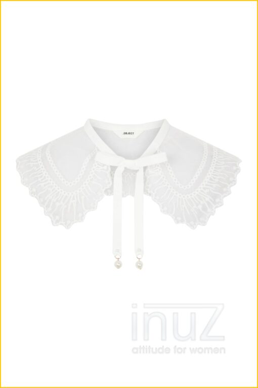Kraagje Objbella -OBJ210111 cloud dancer - Afbeelding 2