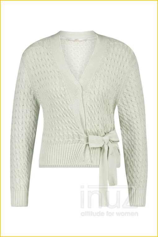 Vest met omslag Tamora - AAI210016 groen - Afbeelding 4