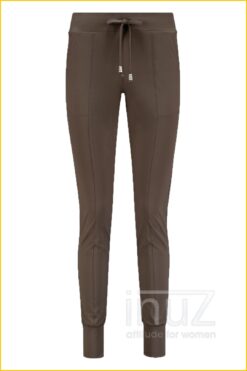 Broek Tess -HEL210013 choco bruin
