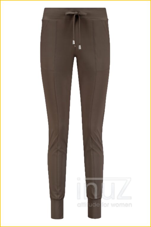 Broek Tess -HEL210013 choco bruin