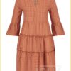 Broderie Jurk Kampur - AAI210012 oranje