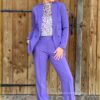 Blazer Perize Vis - AAI210059 purpleplum