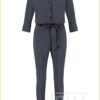 Angelique jumpsuit 3/4 with cuff -STU210134 antraciet