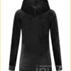 Hoodie velours -HEL2100025 zwart