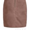 OBJ200059 Rok OBJCHLOE SUEDE SKIRT bruin