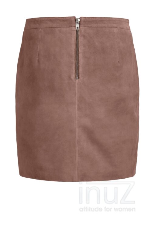 OBJ200059 Rok OBJCHLOE SUEDE SKIRT bruin