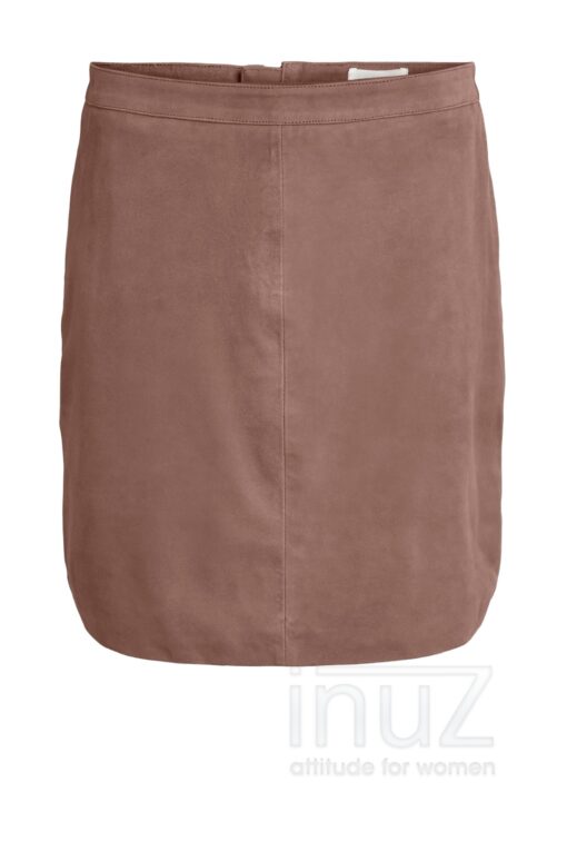 OBJ200059 Rok OBJCHLOE SUEDE SKIRT bruin