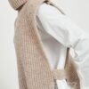 Vest OBJSTELLA knit waistcoat - OBJ200075 chipmunk melange