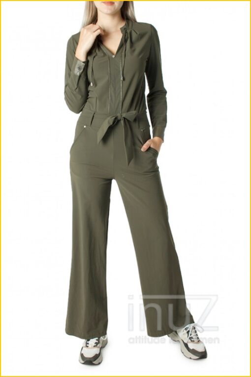 Jumpsuit metal ring -ZIP210033 groen