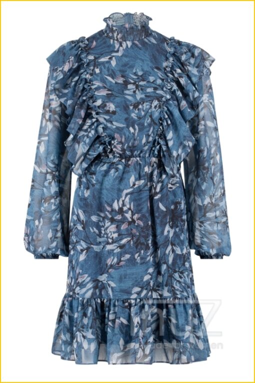 Jurk Ava -OFRE21026 blauw maat S - Afbeelding 2