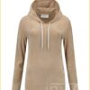 Hoodie velours -HEL210023 latte