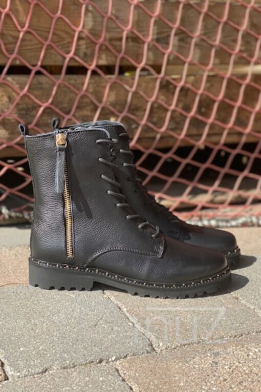 black boot/gold zipper - TAN200009