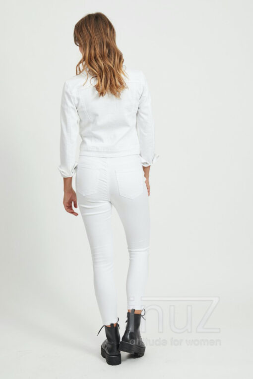 OBJ200063 Jeans objskinny sophie wit - Afbeelding 4