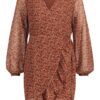 Mini jurk Rosy LS - FRE210003 bruin