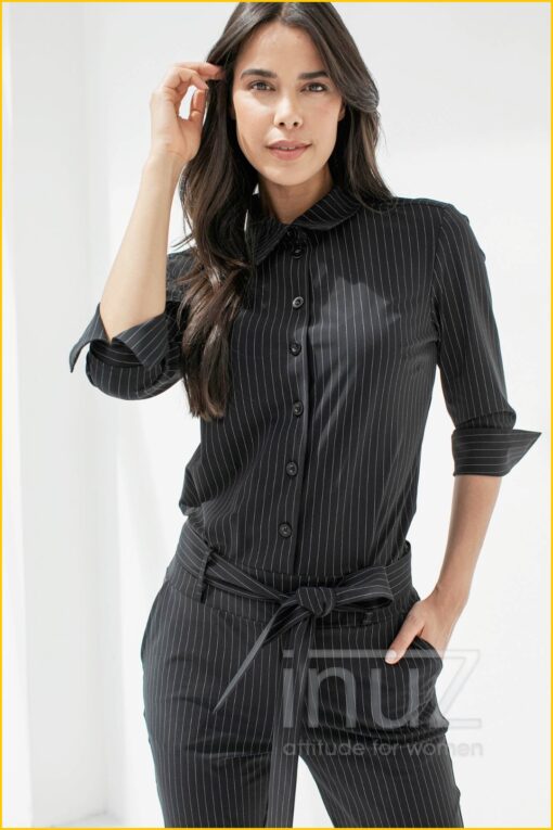 Jumpsuit -STU210111 pinstripe black/offwhite