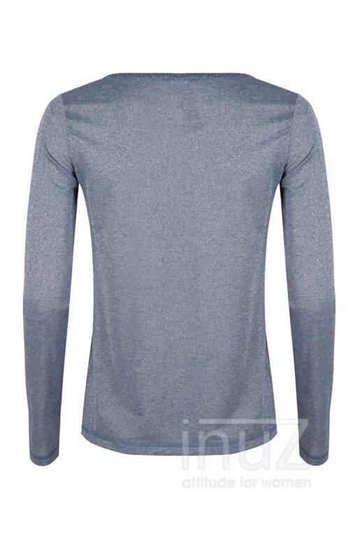 JAN200021 Grace Long Sleeve Blue Melange - Afbeelding 2