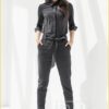 Jumpsuit -STU210111 pinstripe black/offwhite