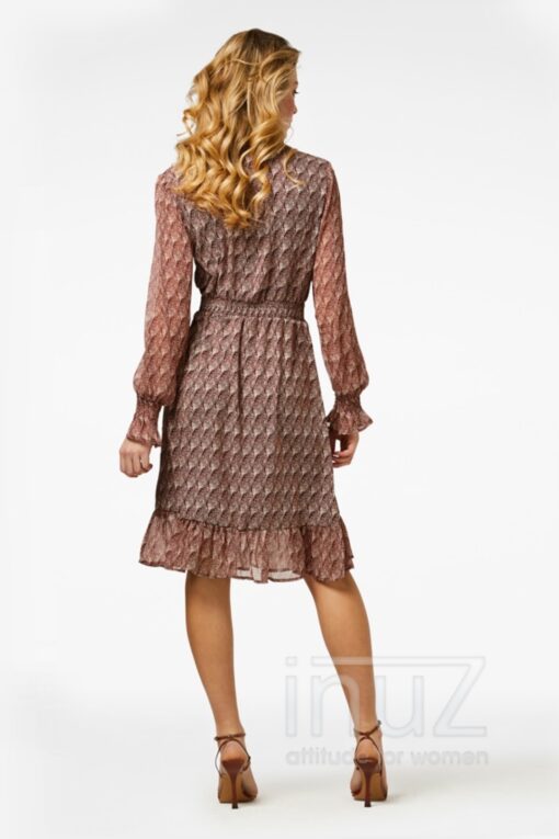 Defne jurk- FRE200015 bruin - Afbeelding 3
