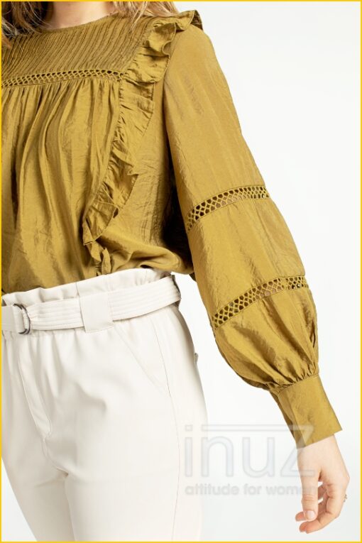 Blouse VAYENNA VIS 527 - AAI210033  geel - Afbeelding 6