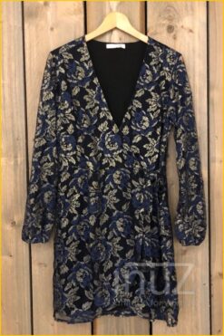 Jurk Rosalie -OFRE21020 blauw maat S
