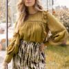 Blouse VAYENNA VIS 527 - AAI210033 geel