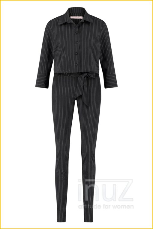 Jumpsuit -STU210111 pinstripe black/offwhite