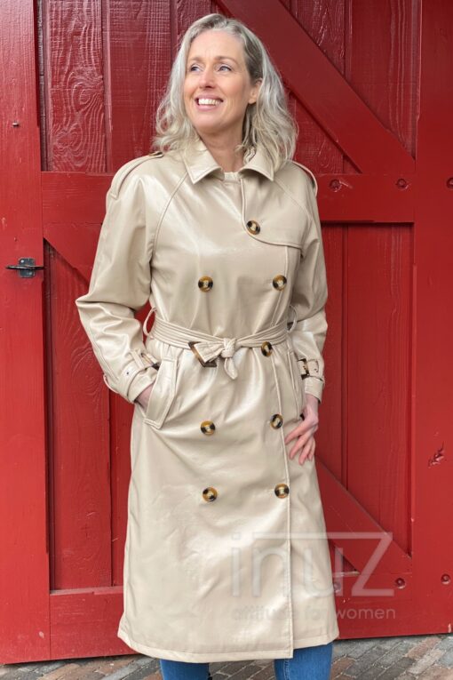 Jas OBJERIKA TRENCH COAT - OBJ210004 beige