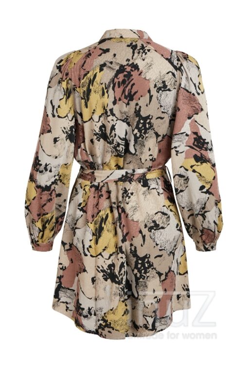 Objstine ls shirt dress - OBJ210025 sandshell - Afbeelding 4