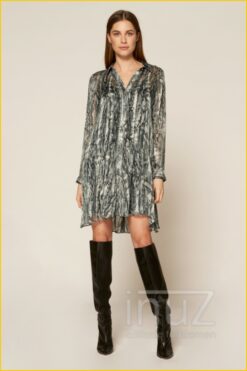 Jurk Celeste -OFRE21042 grijs maat S
