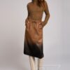 Rok Momo Skirt - FIF200026 mocca dipdye