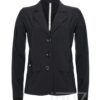 blazer zwart gebreide boord - ZIP200052 zwart