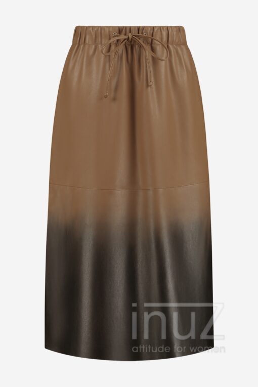 Rok Momo Skirt - FIF200026 mocca dipdye