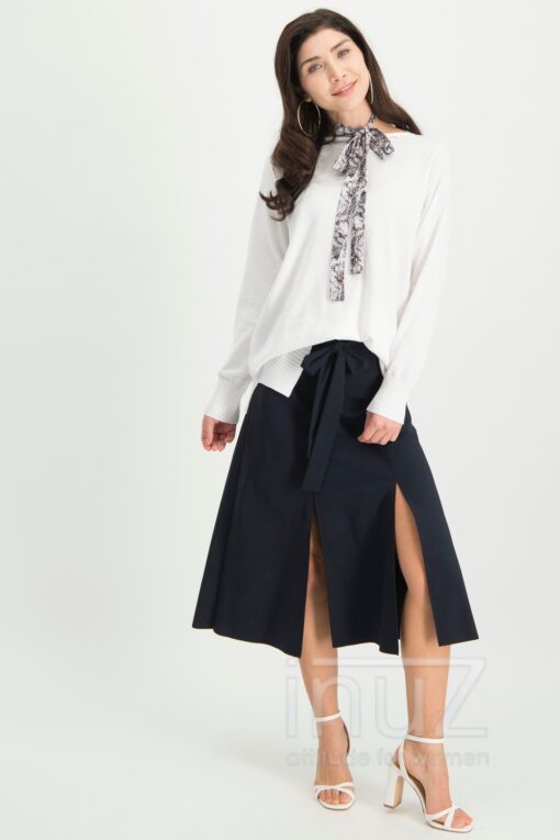 JAN200026 Belle Midi Skirt Blue